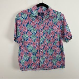 Vineyard vines Murray shirt xs classic fit palms
